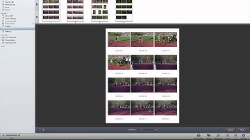 Making a Contact Sheet with iPhoto 11