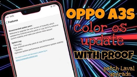 oppo a3s color os update with proof 100% | 6.0 update in oppo a3s | NAVEEN TOMAR CREATION