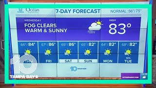 10 Weather: Morning fog clears for more warmth and sunshine