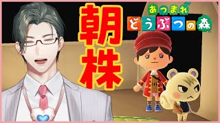 【あつまれどうぶつの森】朝から株の様子を見る営業マン【にじさんじ / 五木左京】