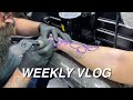 Weekly vlog: getting tattooed, going on a date, photoshoot, haul, giveaway