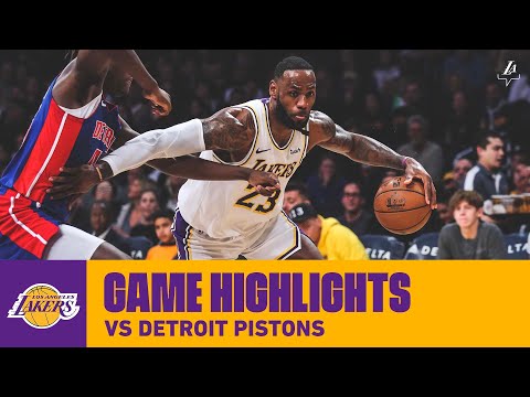 HIGHLIGHTS | LeBron James (21 pts, 11 ast, 14 reb) vs. Detroit Pistons