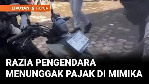 Petugas di Mimika Razia Pengendara Menunggak Pajak | Liputan 6 Papua