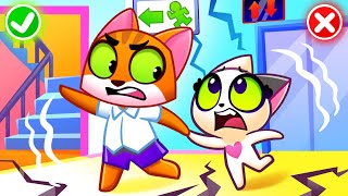 Earthquake Safety Rules For Kids By Purr-Purr