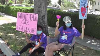 Riverside - on june 30, 2020 nurses with the community hospital are
their day 5th of protesting that will end after 10 days july 5th. ...