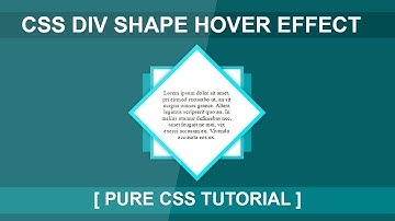 Css Div Hover Effect Tutorial - html5 Css3 Hover Effect