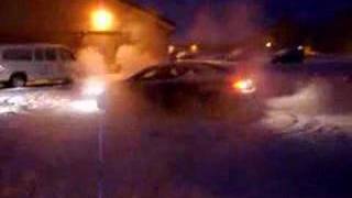 teacher's scion tc in the snow!