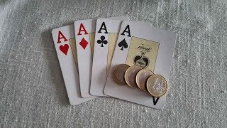 Como desaparecer monedas usando cartas!