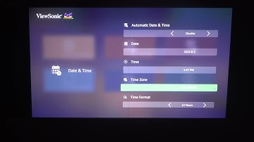 How To Adjust Date & Time ON Viewsonic X1 4K