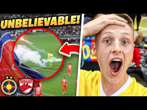 KEEPER THROWS PYRO AT ULTRAS! - Unbelievable Scenes At The Bucharest Derby! - AwayDays