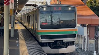 【E231系U504編成10両  車輪転削に伴う我孫子支所送り込み回送】E231系1000番台ﾔﾏU504編成が回送電車として土呂駅2番線を通過するシーン（回9590M）2025.9.7