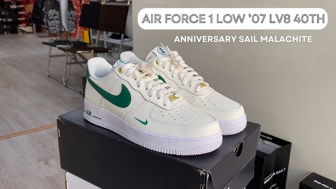 Nike Air Force 1 Low 07 LV8 40th Anniversary Sail Malachite Shoes