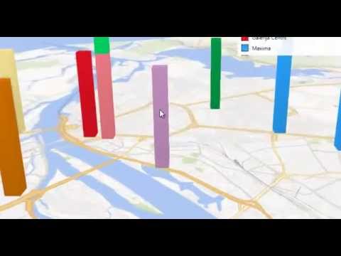 Update Datu attēlošana 3D bing kartē - Microsoft Excel