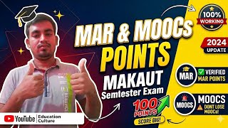 MAKAUT MAR &amp; MOOCs Points Guide 2026 | How to get 100 Points for Degree! ✅