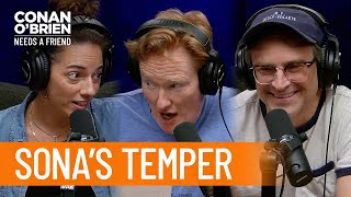 Conan \& Matt Try To Unleash Sona's Temper | Conan O'Brien Needs A Friend