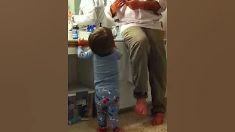JJ brushing his chops