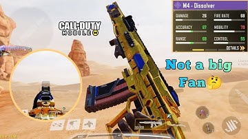 FREE M4 DISSOLVER GAMEPLAY (gunsmith included) | DIGITAL IRONSIGHT 😮| CALL OF DUTY MOBILE