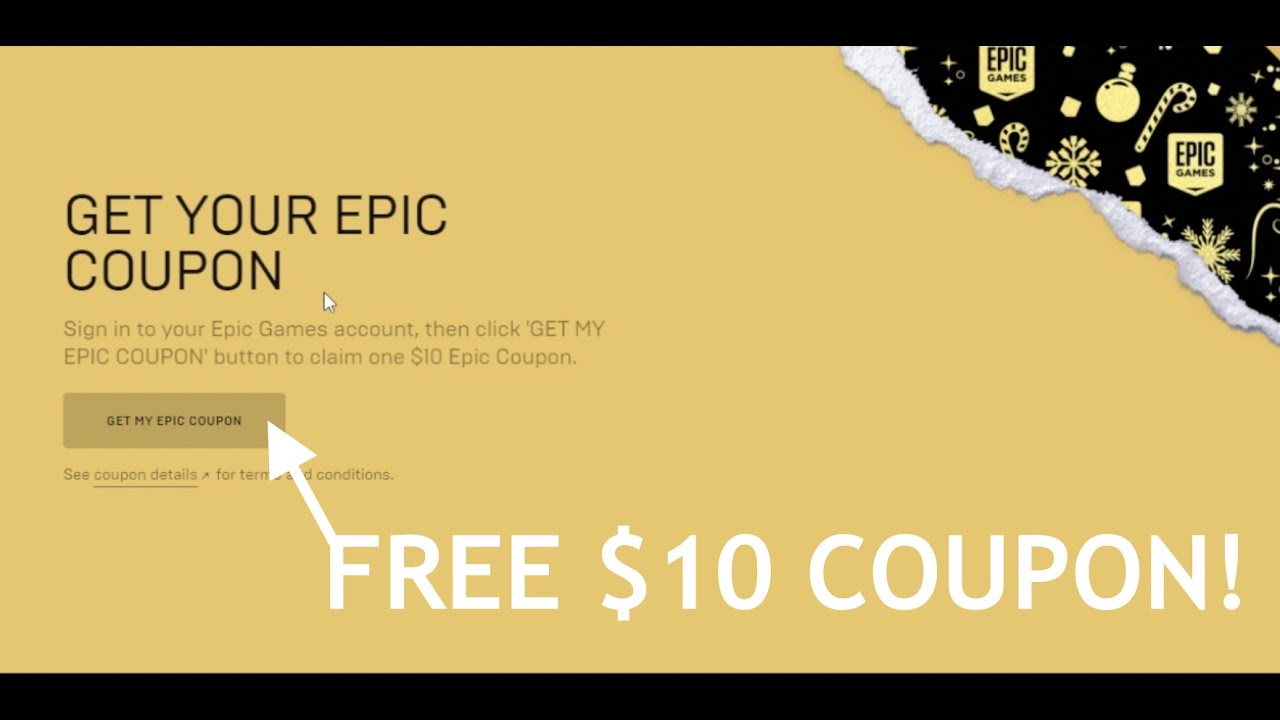CLAIM THE FREE $10 EPIC COUPON NOW! - YouTube