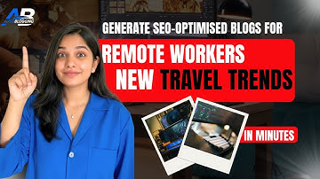 Workcation Content in 1 Click – AI Blogging for Nomads