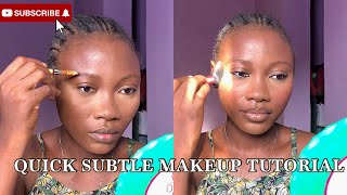 QUICK SUBTLE MAKEUP TUTORIAL FOR BEGINNERS || 20 MINUTES MINIMALIST MAKEUP ROUTINE by THE ALPHA 327 views 1 year ago 11 minutes, 58 seconds