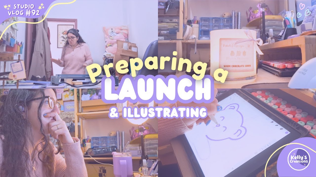 Preparing a Shop Update & Illustrating | Studio Vlog #92 - YouTube