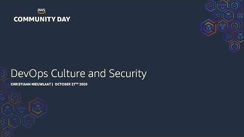 DevOps Culture and Security - Chrisitiaan Nieuwlaat