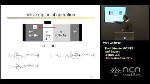 nanoHUB-U Nanoscale Transistors L5.3: The Ultimate MOSFET and Beyond - Heterostructure BJTs