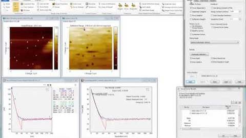 AFM Force Volume Analysis in the SPIP™ Software