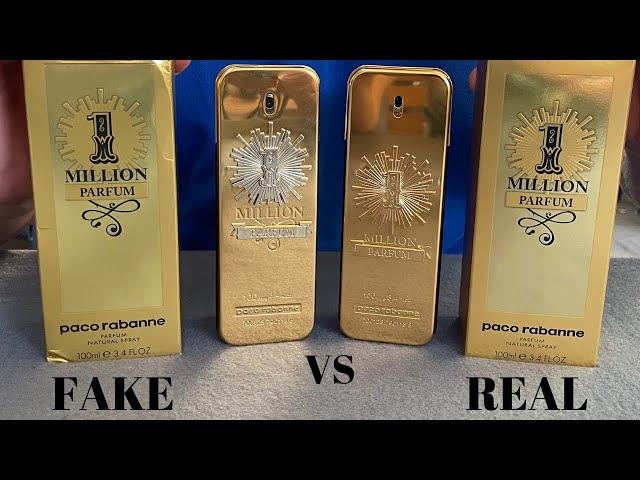 Fake vs Real Paco Rabanne 1 Million Parfum 100 ML 