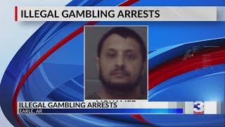 Machines seized, 9 arrested in gambling raid at AR stores