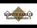 Sanbon Kumite 3/6 with count - Block Age Uke - from Minute Karate by Arrow Karate