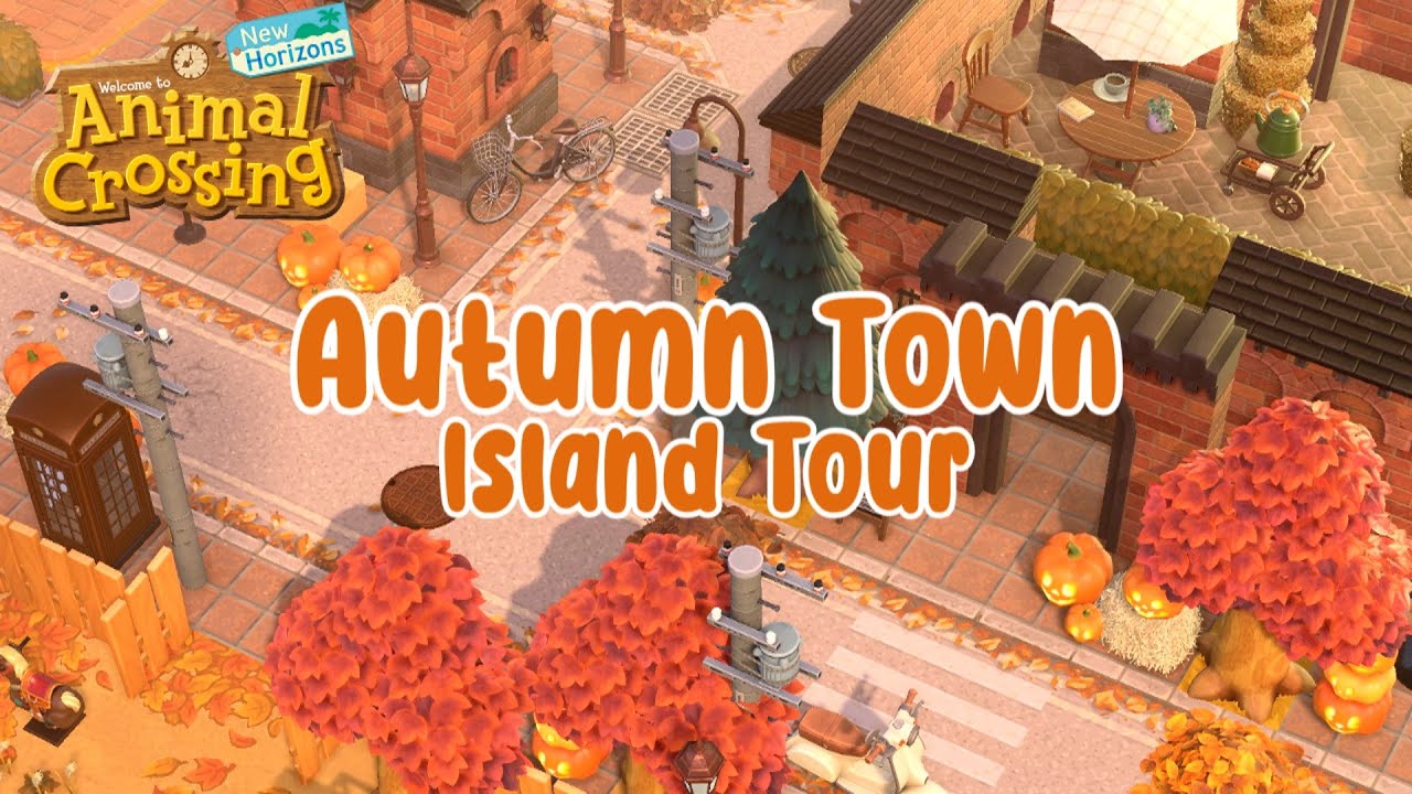 MY COZY AUTUMN TOWN ISLAND TOUR ACNH YouTube