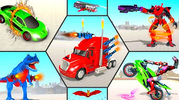 Limo car Dino Robot Multi transformation Game | Android iOS gameplay