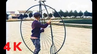 Old Videos In COLOR 1818 - 1890 Bicycle Models Colorized