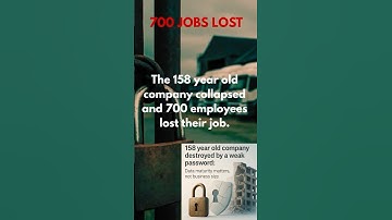How a 158-Year-Old Company Was Killed by ONE Password 💀  #cybersecurity #techtips #shorts #news