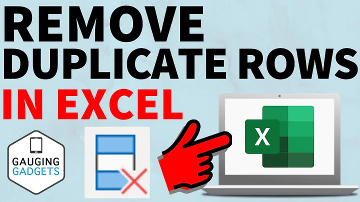 How to Remove Duplicate Rows in Excel