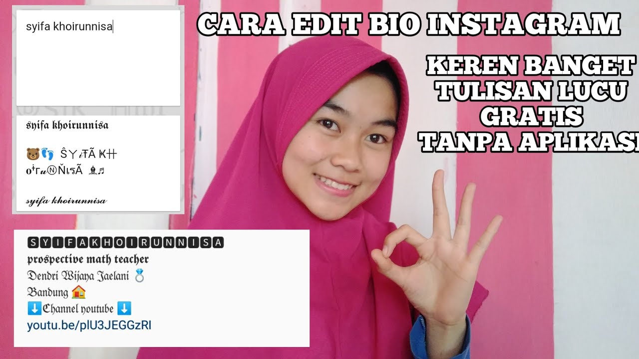 CARA EDIT BIO INSTAGRAM JADI KEREN - YouTube