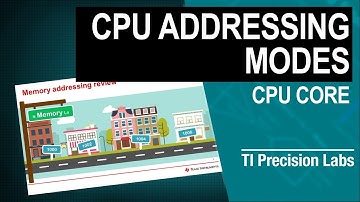 Memory and CPU Addressing Modes