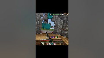 Hacker In Minecraft Bedwars | Minecraft Shorts #shorts