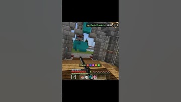 Hacker In Minecraft Bedwars | Minecraft Shorts #shorts