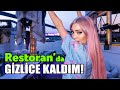GECE GİZLİCE RESTORANDA KALDIM 2!!! image