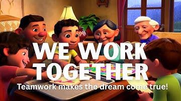 We Work Together: Teamwork builds unity, kindness, and strength. kids Moral Lesson | Moral KidzWiz