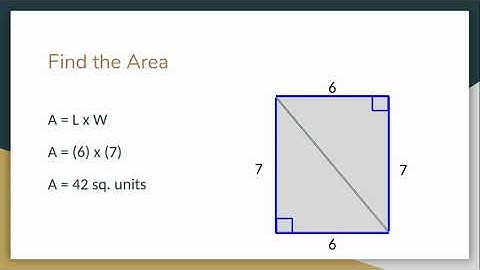 M5L2: The Area of Right Triangles