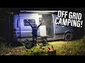 Off-Grid Van Camping! | Solostove Portable fire pit