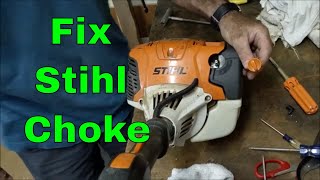 How to Replace the Choke Lever on a Stihl FS91r Weed Eater