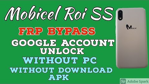 Mobicel Rio ss Google Account unlock without PC.FRP bypass Mobicel Rio ss