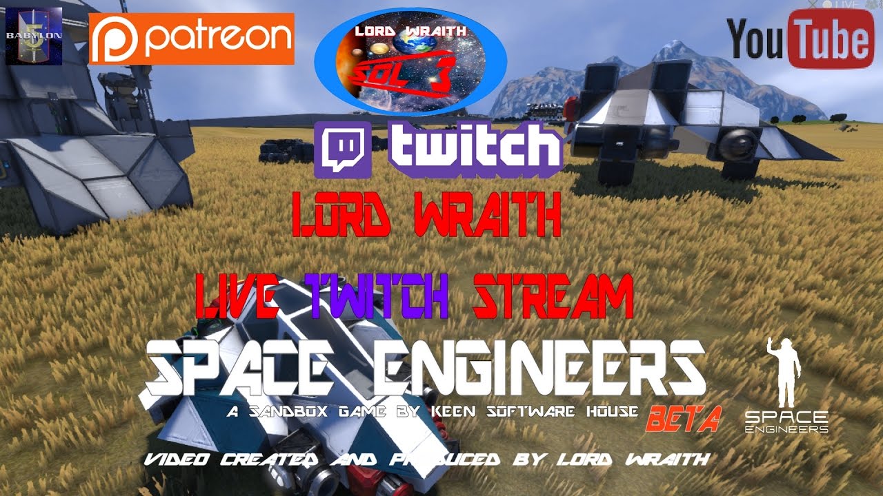 Twitch Live Stream S01E01 - With Space Engineers Played by Me - YouTube