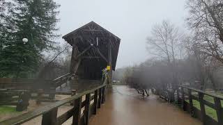Flood at Felton Covered Bridge and Felton Grove December 31, 2022