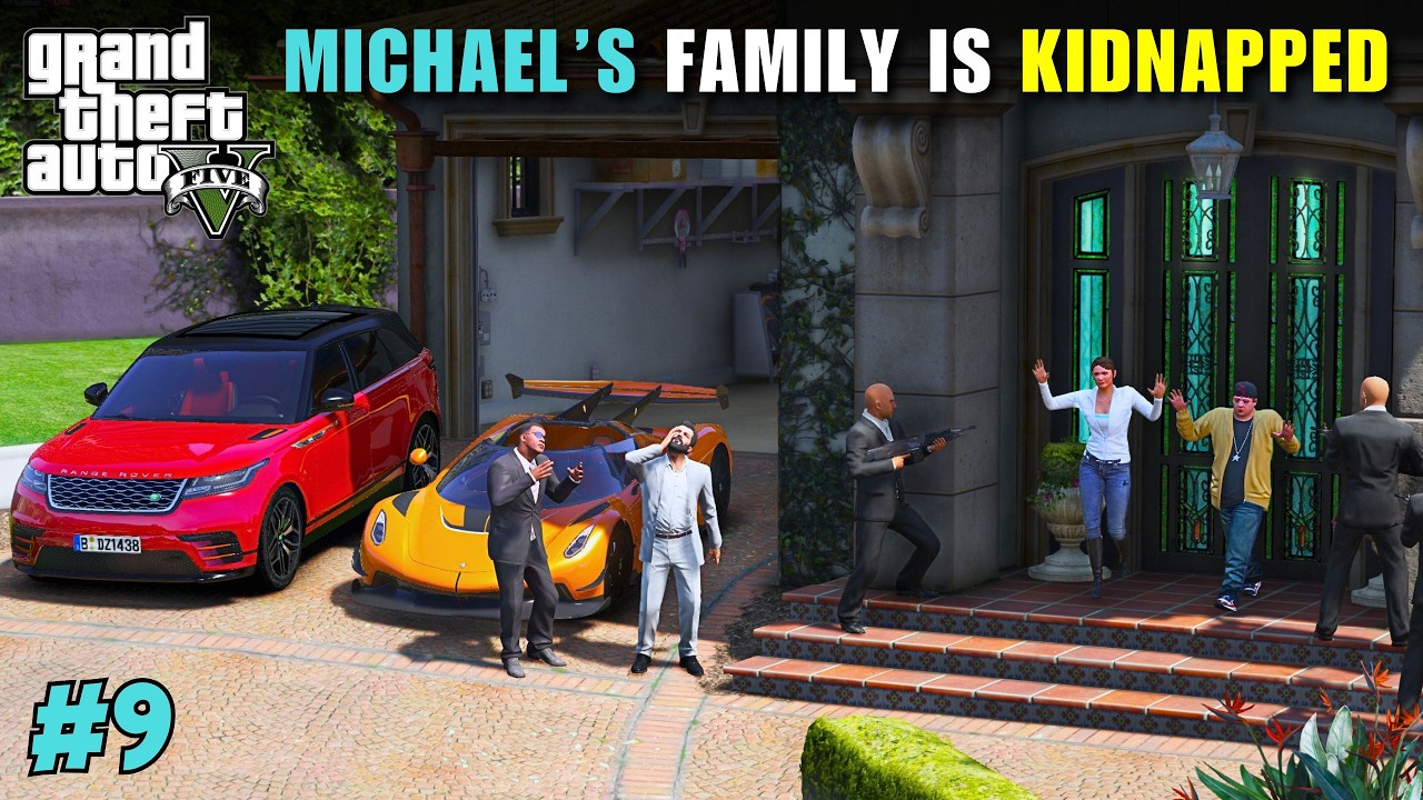 MAFIA KIDNAPPED MICHAEL'S FAMILY | GTA V GAMEPLAY PART-9