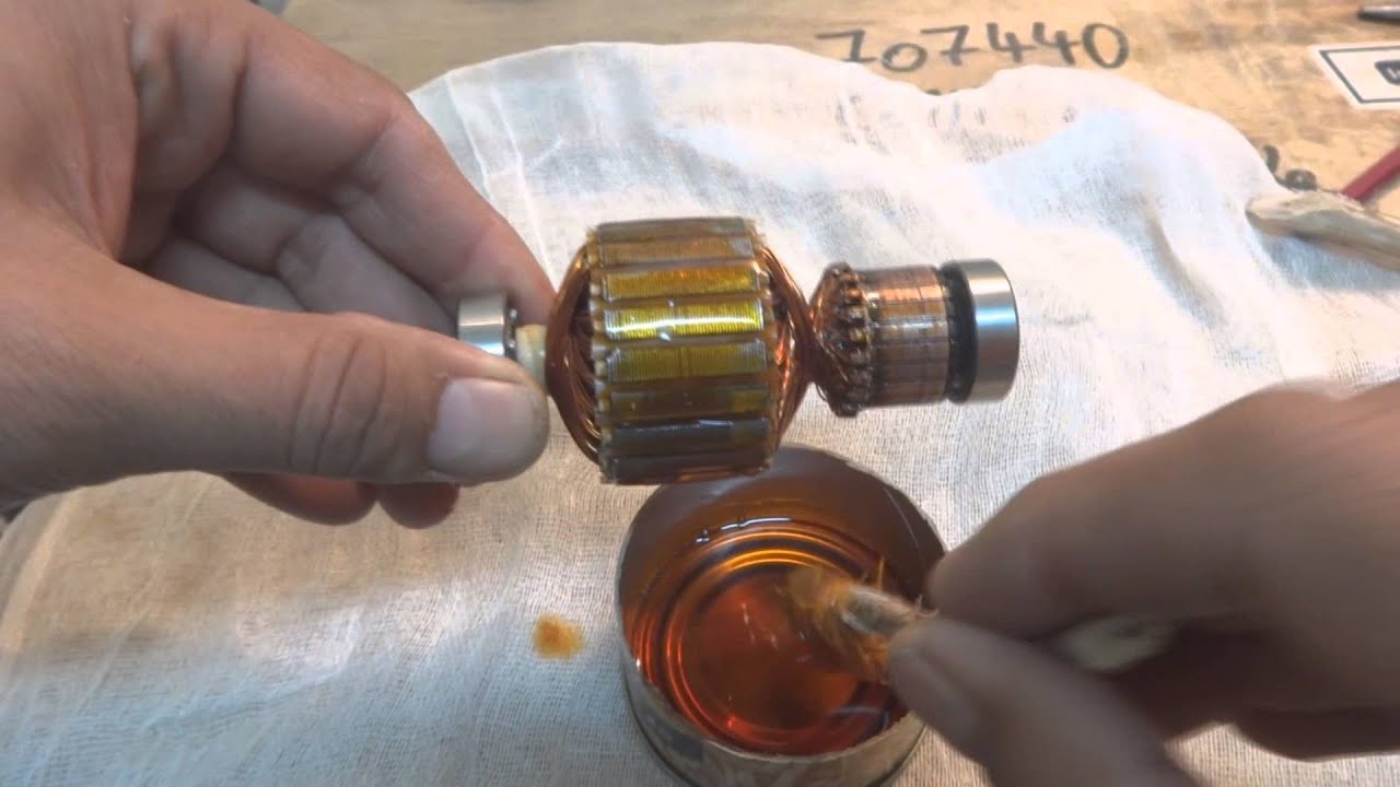 Universal motor rewinding. AC series motor repair. Part 4 YouTube